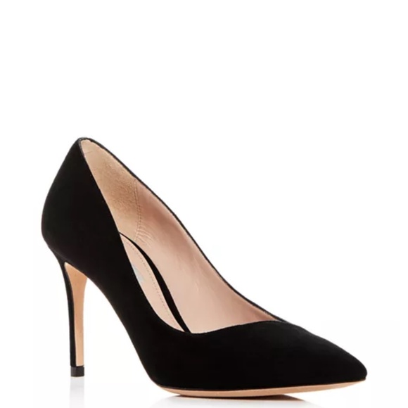 Giorgio Armani Womens Decollete Pointed-Toe Pumps Black